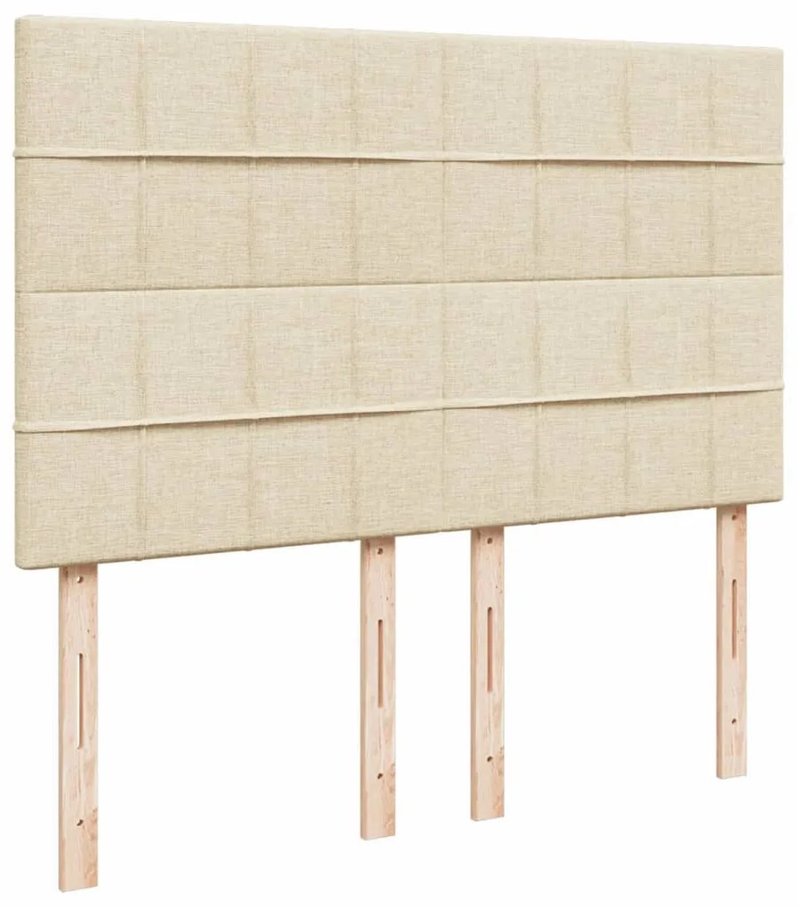 Κρεβάτι Boxspring με Στρώμα Κρεμ 160x200 εκ. Υφασμάτινο 3292844