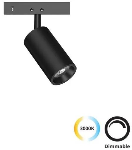 Σποτ Φωτιστικό Μαγνητικής Ράγας LED 2W IP20 Micro Magnetic 4315500 Viokef 4315500 Μαύρο