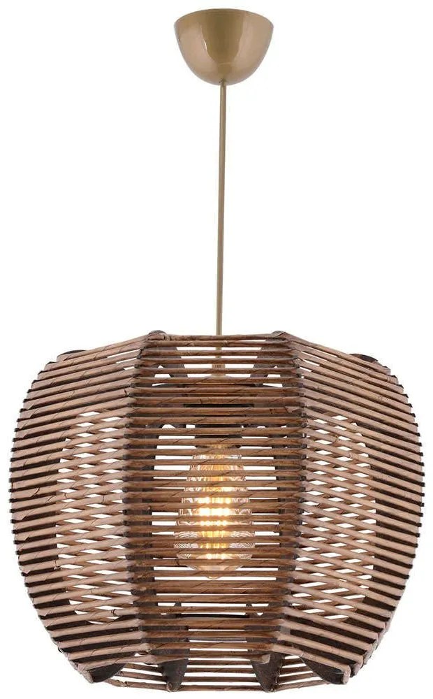 Φωτιστικό Οροφής Neta 390FLH2274 31x31x70cm 1xE27 40W Brown Opviq