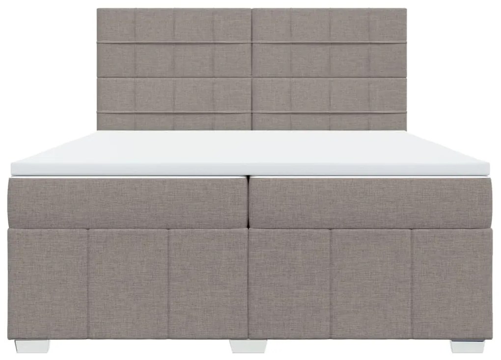 ΚΡΕΒΑΤΙ BOXSPRING ΜΕ ΣΤΡΩΜΑ TAUPE 200X200 ΕΚ. ΥΦΑΣΜΑΤΙΝΟ 3294079