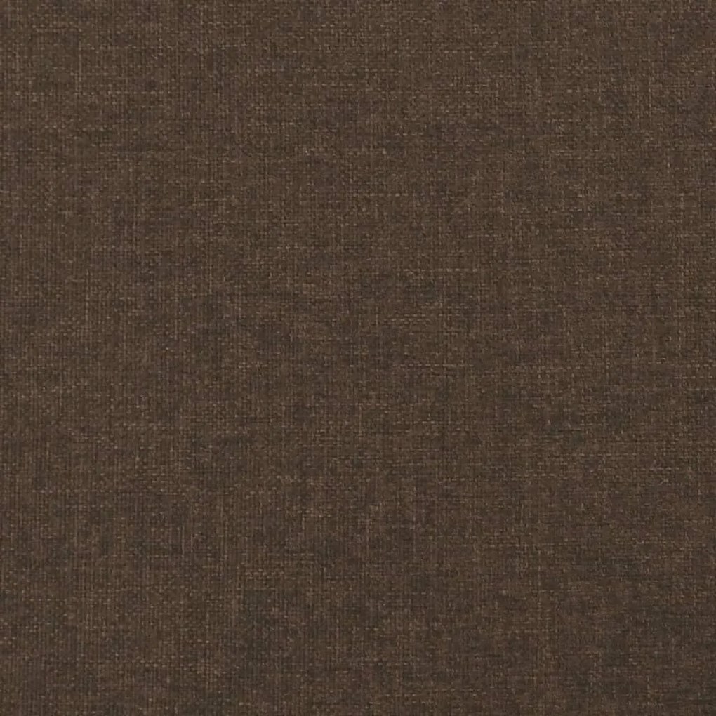 Κρεβάτι Boxspring με Στρώμα Σκούρο Καφέ 120x190 εκ Υφασμάτινο 3270407
