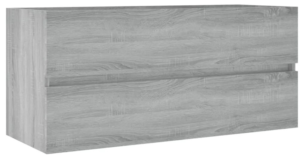 vidaXL Ντουλάπι Νιπτήρα Γκρι Sonoma 100x38,5x45 εκ. Επεξεργασμένο Ξύλο