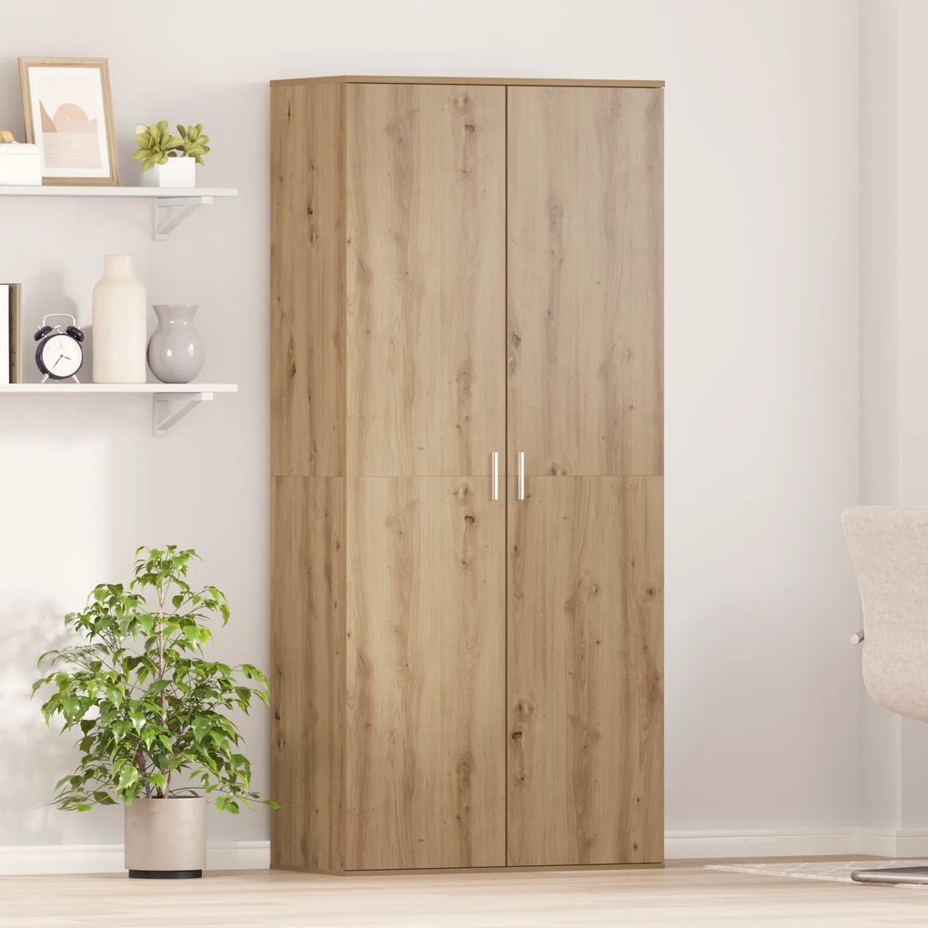 vidaXL Υψηλή Ντουλάπα Ξύλο Καρυδιά 80x39x178 εκ Επεξεργασμένο Ξύλο
