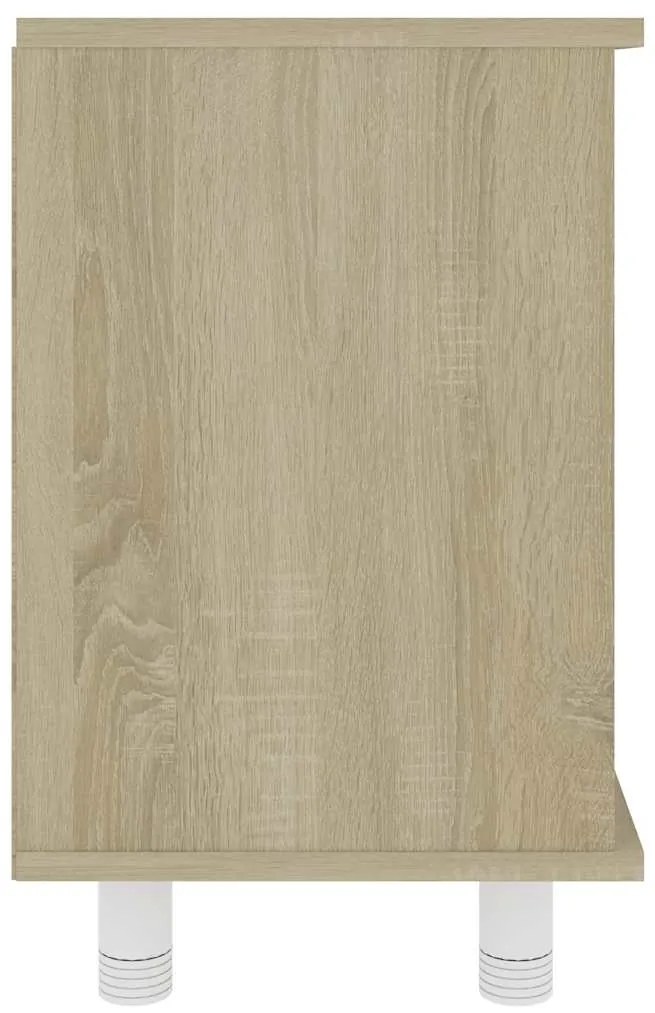 vidaXL Ντουλάπι Νιπτήρα Sonoma Δρυς 60 x 32 x 53,5 εκ. από Επεξ. Ξύλο