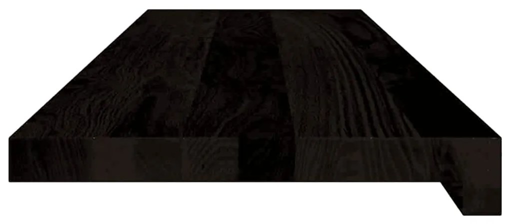 vidaXL Πέλματα Σκάλας 16 τμχ Σκούρο καφέ 90x25x2 cm Ξύλο μασίφ δρυς