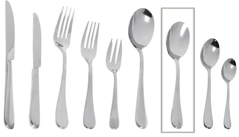 Κουτάλι Benefit Σετ 6 τμχ CUS405K12 17,7cm Silver Espiel Stainless Steel