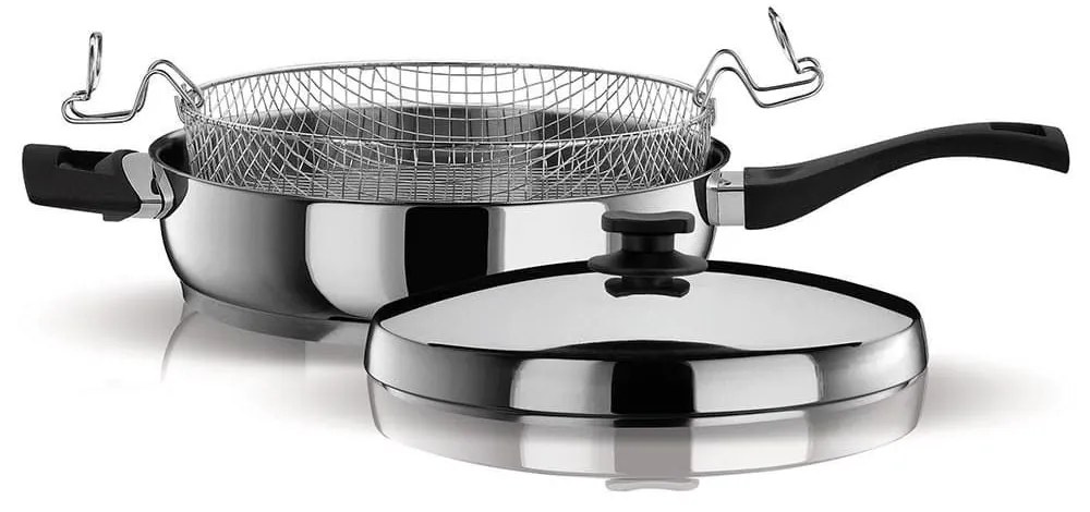 Τηγάνι Φ 28 Cm New Classic 015028601 Inox Pyramis 28cm Stainless Steel