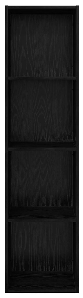 vidaXL Ντουλάπι TV Μαύρη δρυς 37 x 37 x 142.5 εκ Επεξεργασμένο ξύλο