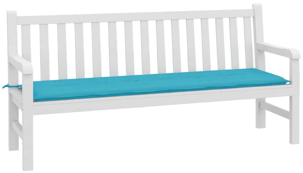 vidaXL Μαξιλάρι Παγκάκι Κήπου Τιρκουάζ 180 x 50 x 4 cm Ύφασμα Oxford
