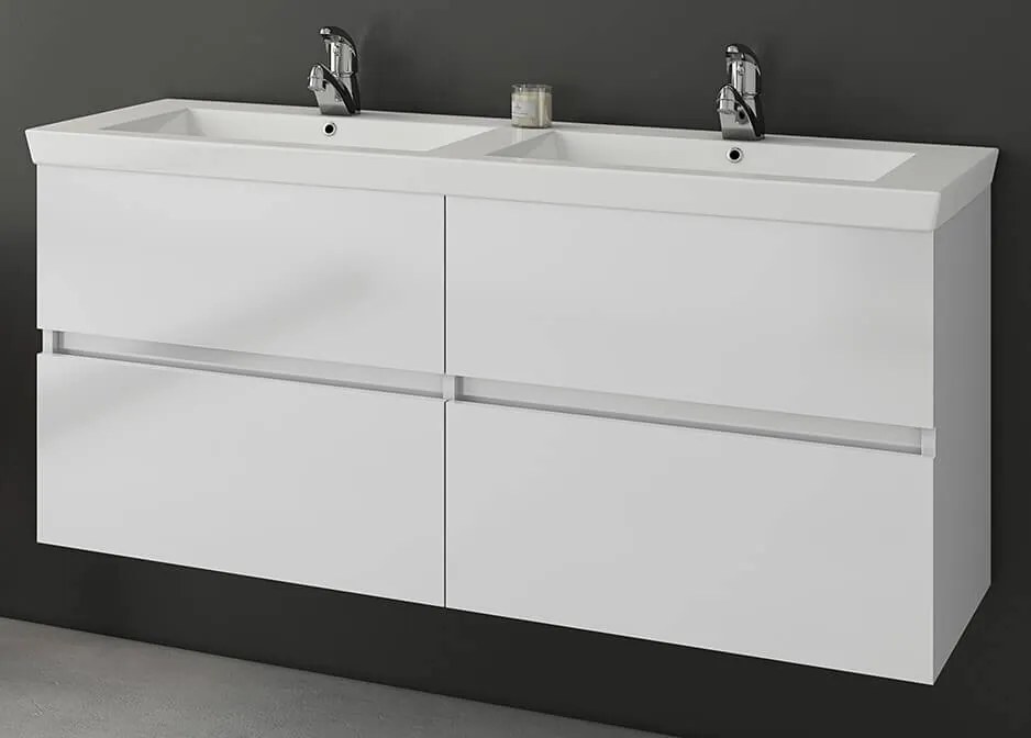 Πάγκος κρεμαστός Drop Luxus 120-Λευκό