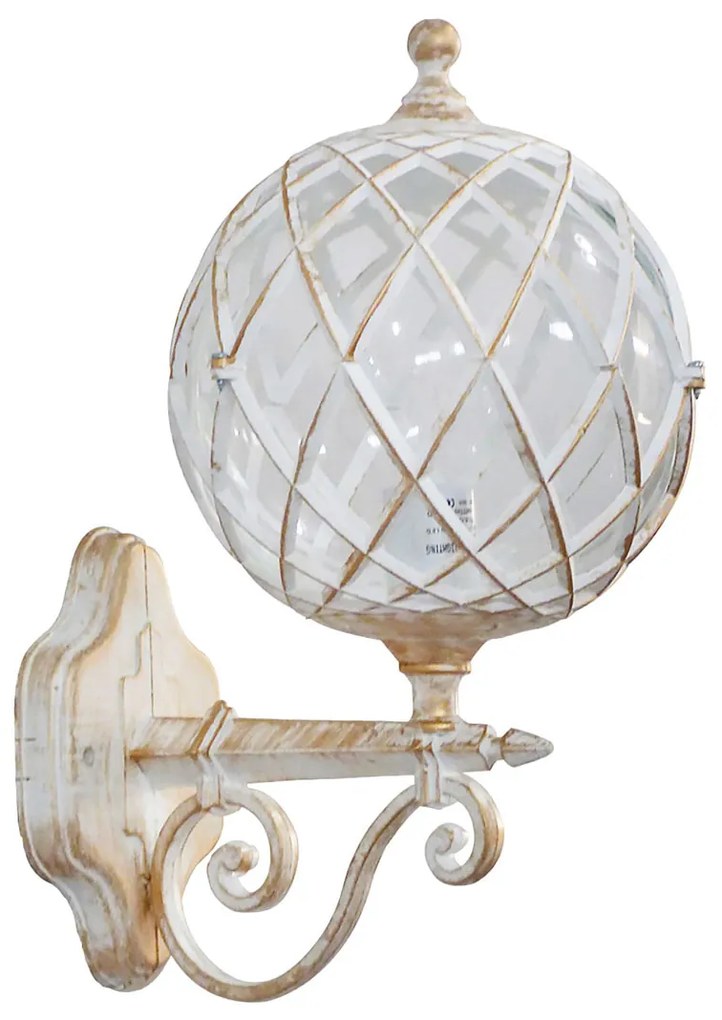 Απλίκα Εξωτερικού Χώρου Heronia Helios White/Bronze 07-1322