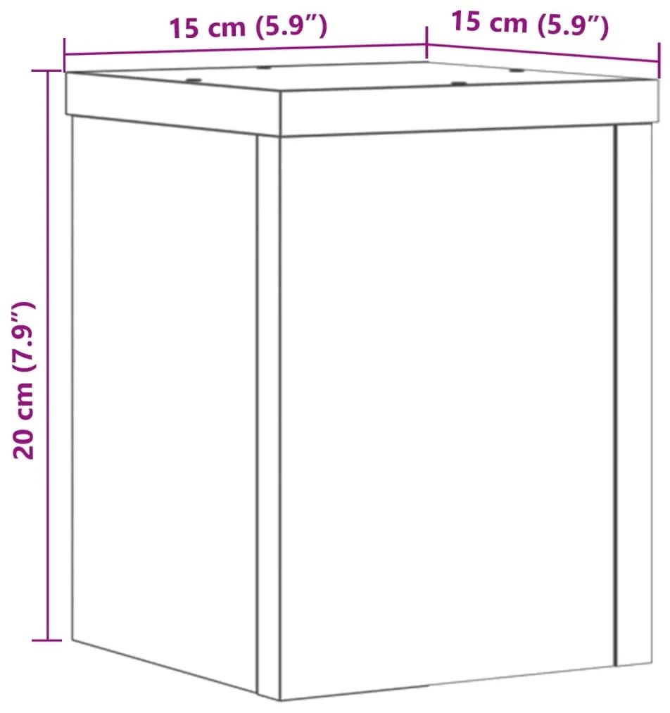 ΒΑΣΕΙΣ ΦΥΤΩΝ 2 ΤΕΜ. ΛΕΥΚΕΣ 15X15X20 ΕΚ. ΑΠΟ ΕΠΕΞΕΡΓΑΣΜΕΝΟ ΞΥΛΟ 852888