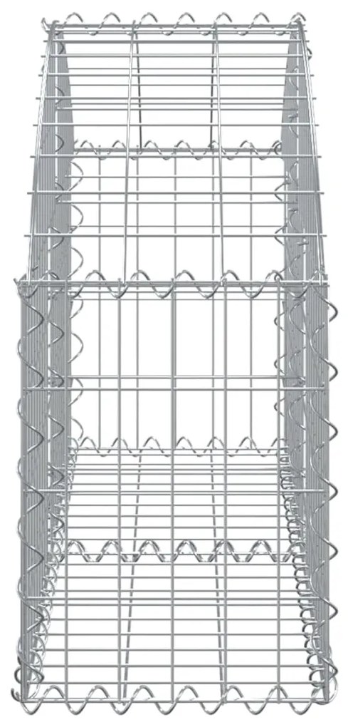 vidaXL Συρματοκιβώτιο Τοξωτό 100x30x40/60εκ. από Γαλβανισμένο Χάλυβα