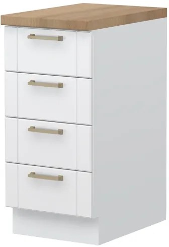 Επιδαπέδιο ντουλάπι Tahoma R-40-4F-Λευκό ματ - 40.00Χ60.00Χ88.00cm