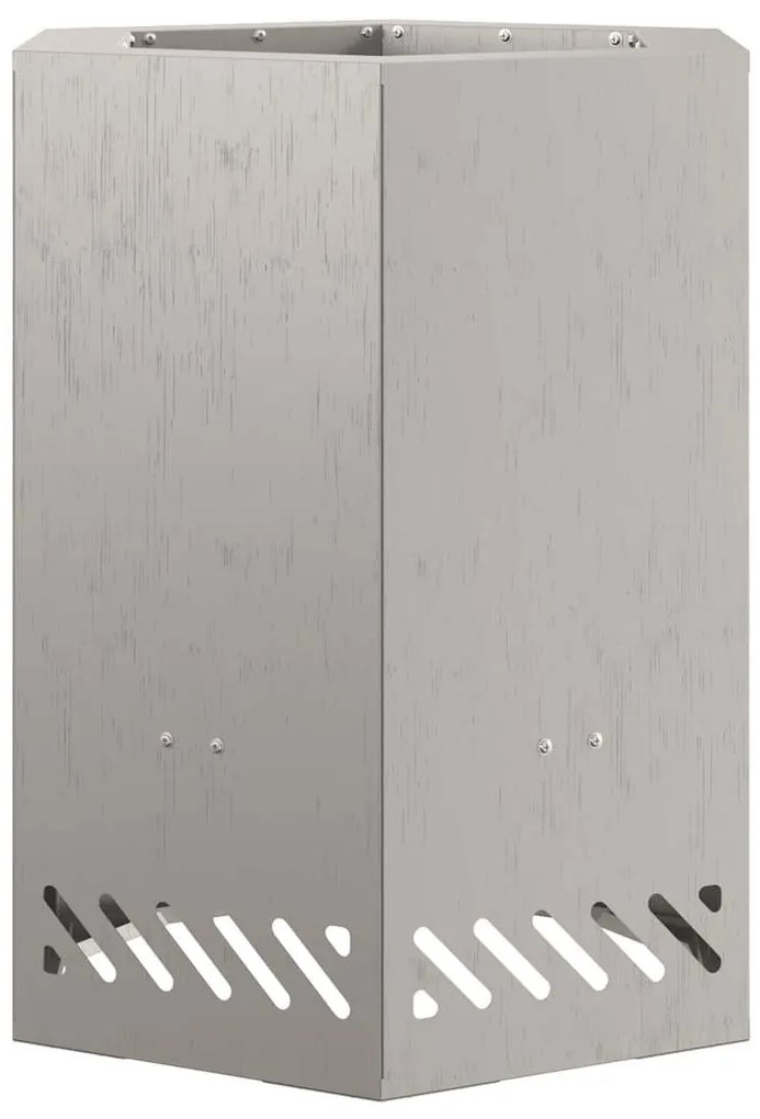 vidaXL Χωρίς Καπνό Φωτιά Πυρκαγιάς Εξαγώνιος 38x38x51 εκ Ανθεκτικός Χάλυβας