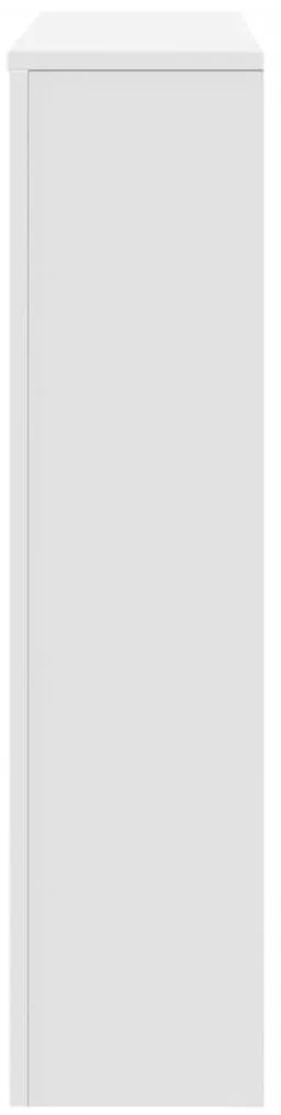 vidaXL Κάλυμμα Καλοριφέρ Λευκό 149x20x82 εκ. από Επεξεργασμένο Ξύλο