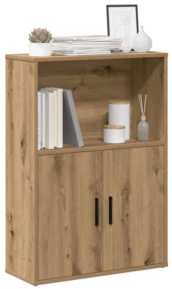 vidaXL Βιβλιοθήκη Αρτισιανή Δρυς 60x24x85 εκ. Επεξ. Ξύλο
