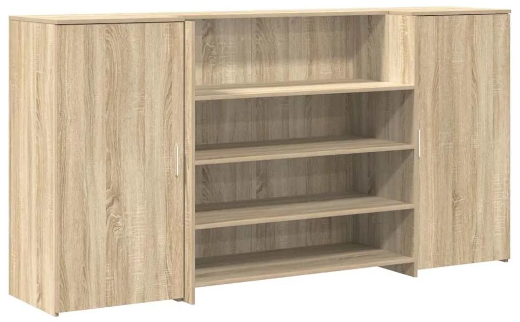 vidaXL Γραφείο υποδοχής Sonoma Δρυς 200x50x103,5εκ. Επεξεργασμένο Ξύλο