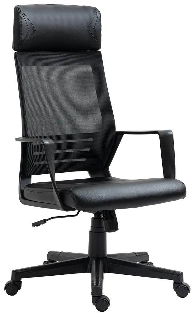 14730016 Καρέκλα Γραφείου Gaming ATHY Μαύρο PVC/Mesh 62x52x115-120cm , 1 Τεμάχιο