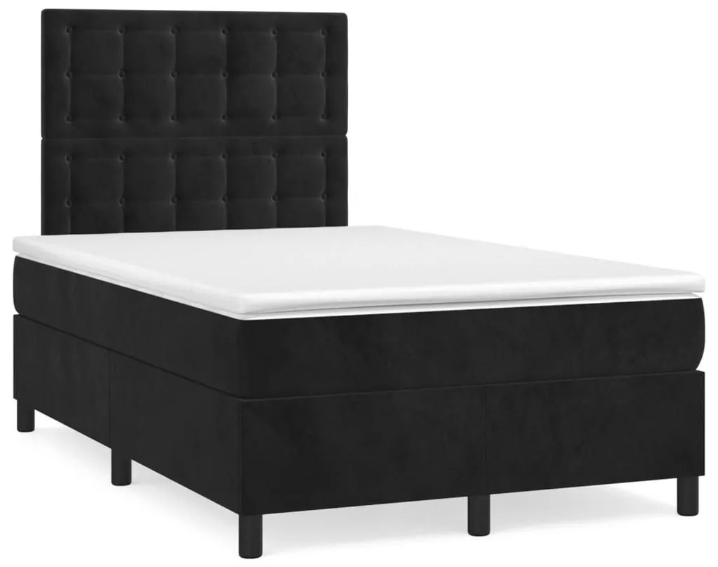 ΚΡΕΒΑΤΙ BOXSPRING ΜΕ ΣΤΡΩΜΑ ΜΑΥΡΟ 120X190 ΕΚ. ΒΕΛΟΥΔΙΝΟ 3270021