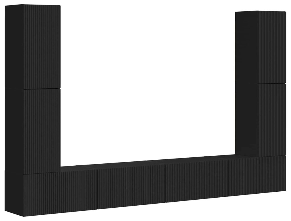 vidaXL 4 pcs Μαύρο