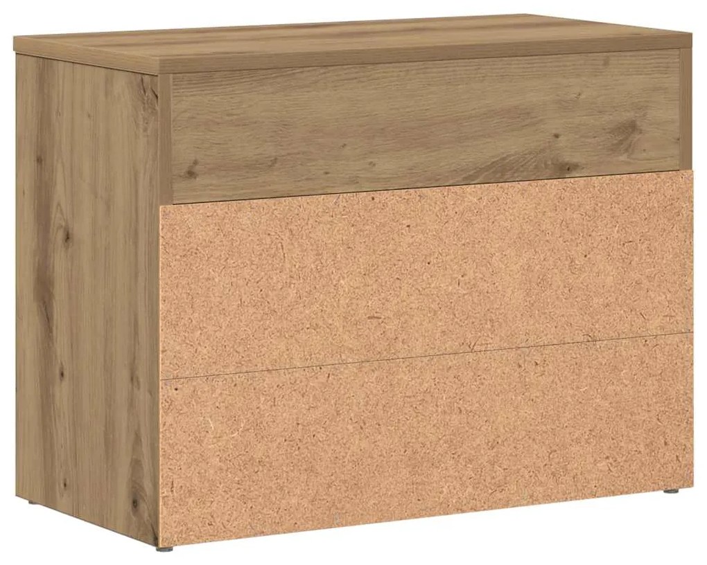 vidaXL Πάγκος Παπουτσιών τεχνίτης Δρυς 60x30x45 εκ. Επεξεργασμένο Ξύλο