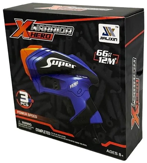 Παιδικό όπλο εκτοξευτής με 3 σφαίρες Hero X - Toy gun