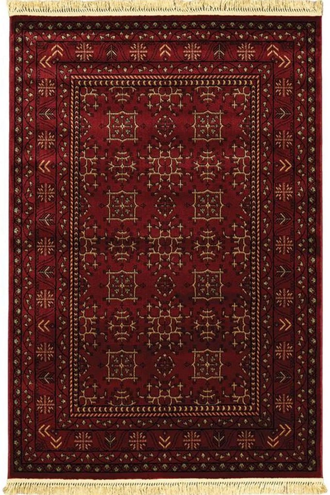 Σετ Χαλιά Κρεβατοκάμαρας 3Τμχ. Persia 315 Burgundy Με Κρόσσι New Plan ΣΕΤ (2 67x140 &amp; 67x200) Heatset