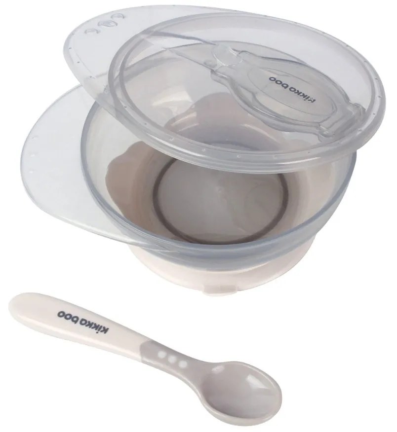 Φαγητοδοχείο &amp; Κουτάλι 250ml Kikka Boo Beige