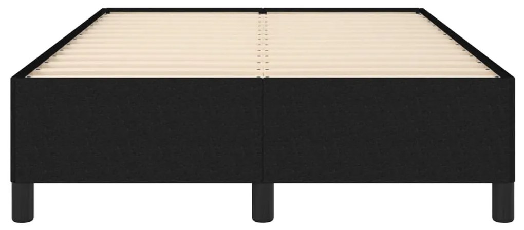 vidaXL Πλαίσιο Κρεβατιού χωρίς στρώμα Μαύρο 120x190 εκ. Υφασμάτινο