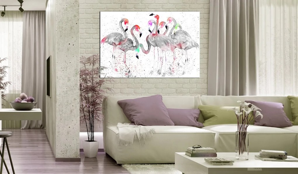 Πίνακας - Flamingoes Dance 90x60