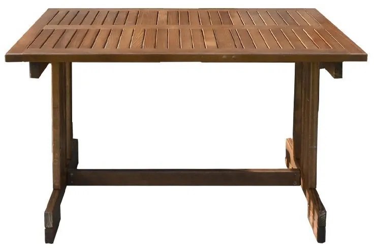 Τραπέζι Borneo Fylliana Ξύλινο Καρυδί 140x80x72 εκ. 140x80x72 εκ.