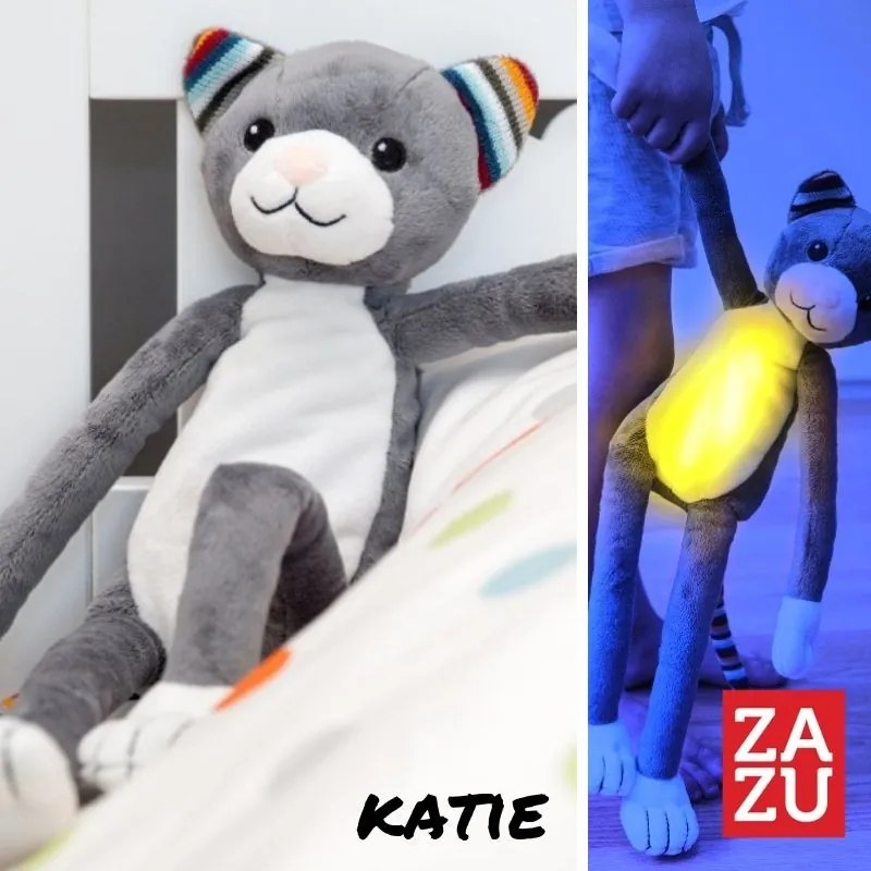 Βρεφικό φωτάκι νυκτός Katie Γατούλα  με λευκό ήχο &amp; μελωδίες ZA-KATIE-01 Zazu