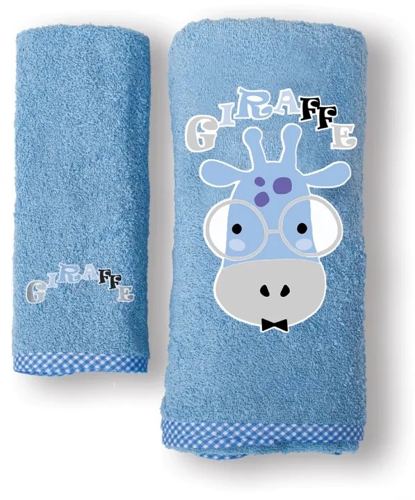 ΣΕΤ ΠΕΤΣΕΤΕΣ 2 ΤΕΜΑΧΙΩΝ BEBE KENTHMA GIRAFFE BLUE SB Home