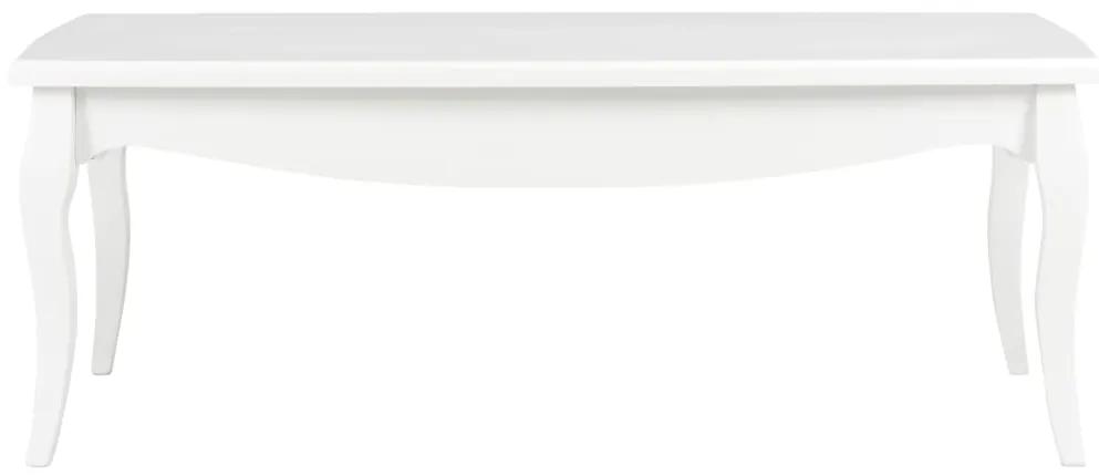 vidaXL Τραπεζάκι Σαλονιού Λευκό 110x60x40 εκ. από Μασίφ Ξύλο Πεύκου