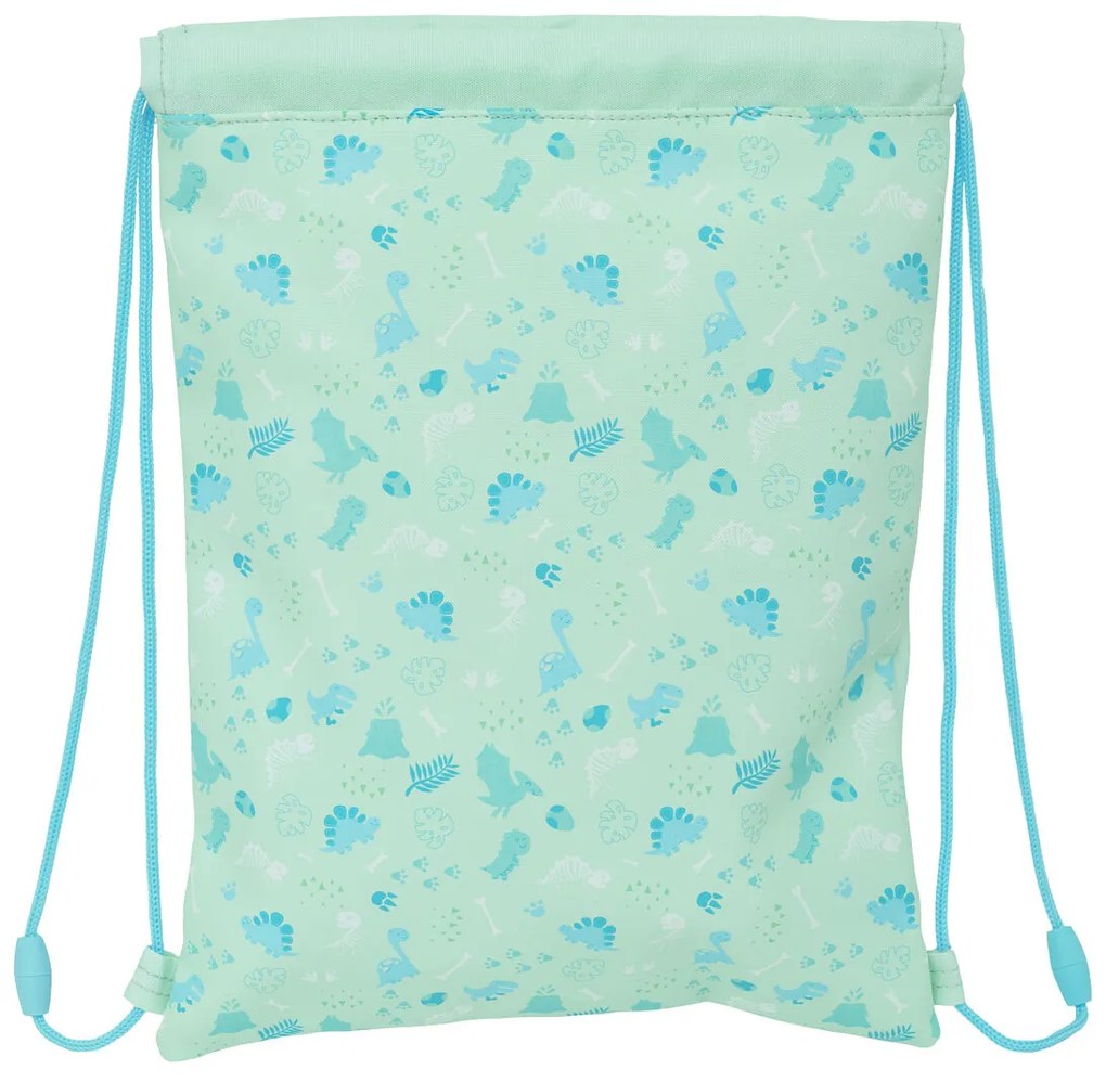 Σχολική Τσάντα με Σχοινιά Safta Dino Πράσινο 26 x 34 x 1 cm