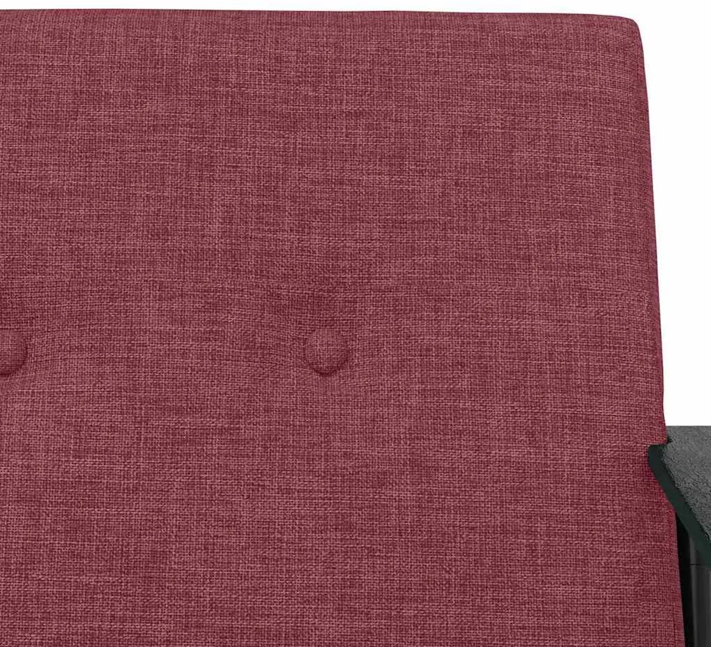 vidaXL Πολυθρόνα Κόκκινο 59 x 75 x 78 εκ ύφασμα