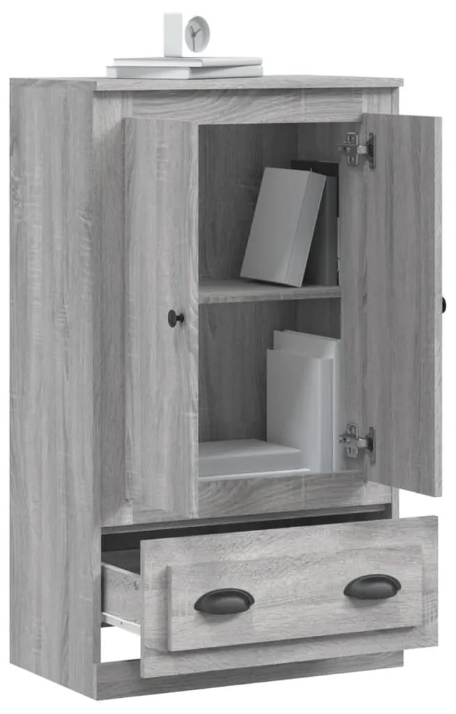 vidaXL Ντουλάπι Γκρι Sonoma 60x35,5x103,5 εκ. από Επεξεργασμένο Ξύλο