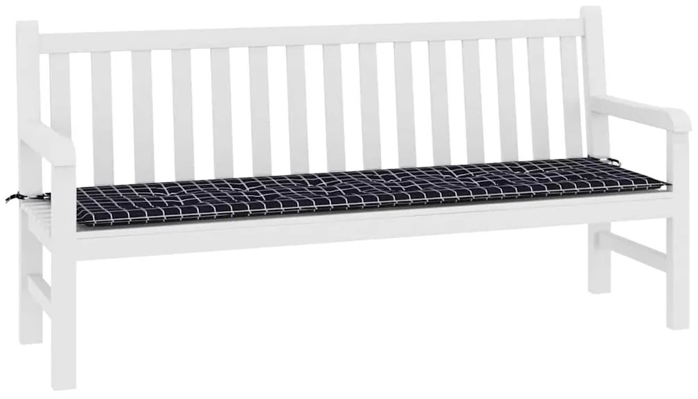 vidaXL Μαξιλάρι Παγκάκι Κήπου Μαύρο 180 x 50 x 4 cm Ύφασμα Oxford