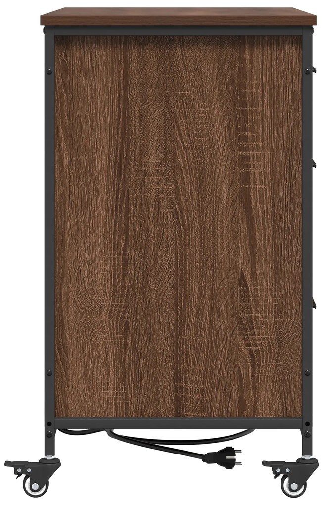 vidaXL Γραφείο Ντουλάπι Καφέ δρυς 76 x 41 x 72 cm Επεξεργασμένο ξύλο