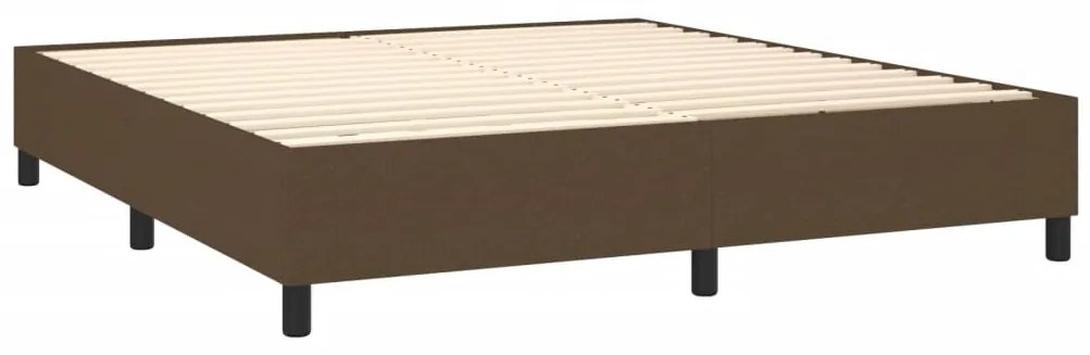 ΚΡΕΒΑΤΙ BOXSPRING ΜΕ ΣΤΡΩΜΑ ΣΚΟΥΡΟ ΚΑΦΕ 180X200 ΕΚ ΥΦΑΣΜΑΤΙΝΟ 3127904