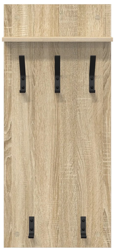 vidaXL Τοίχου Κρεμάστρα Sonoma Δρυς 90 x 40 x 10 εκ Επεξεργασμένο ξύλο