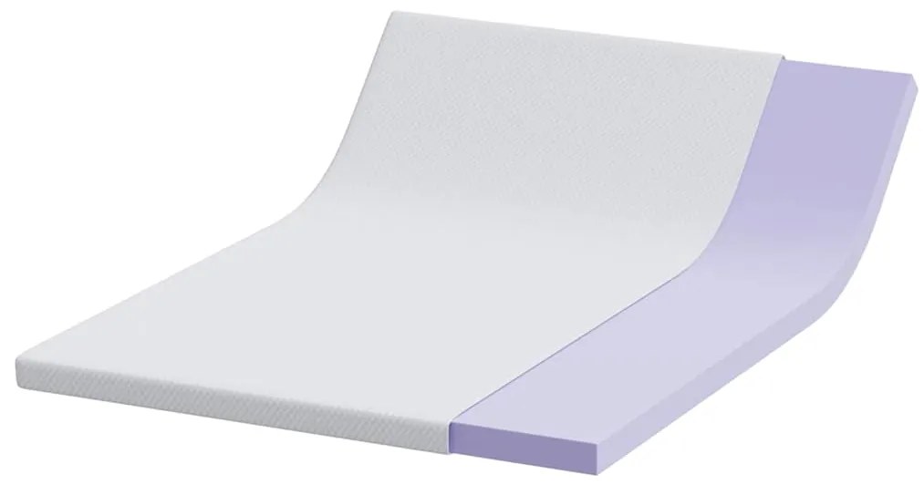 vidaXL Στρώματα Λευκό 140 x 200 cm 100% ύφασμα πολυεστέρα με τζακάρ