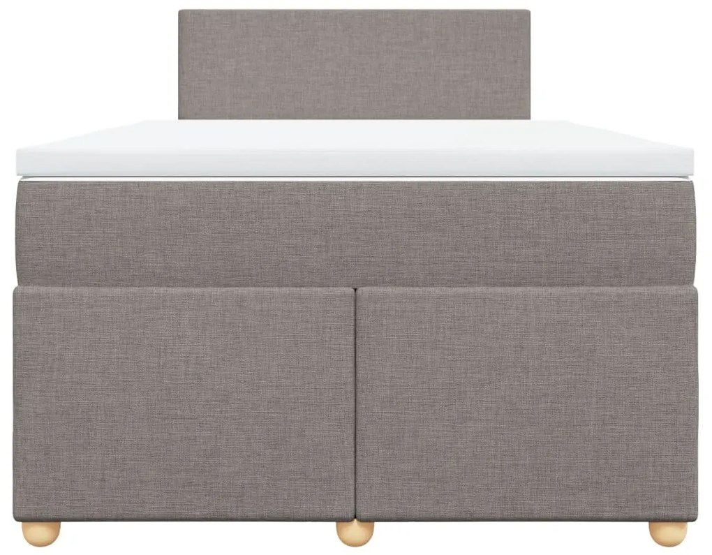 ΚΡΕΒΑΤΙ BOXSPRING ΜΕ ΣΤΡΩΜΑ TAUPE 120X200 ΕΚ. ΥΦΑΣΜΑΤΙΝΟ 3286644