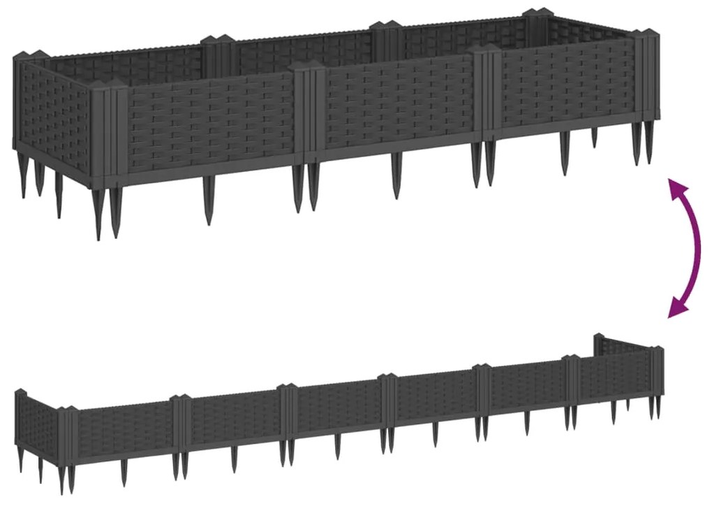 ΖΑΡΝΤΙΝΙΕΡΑ ΜΕ ΠΑΣΣΑΛΟΥΣ ΜΑΥΡΗ 125X40X28,5 ΕΚ. ΠΟΛΥΠΡΟΠΥΛΕΝΙΟ 368012