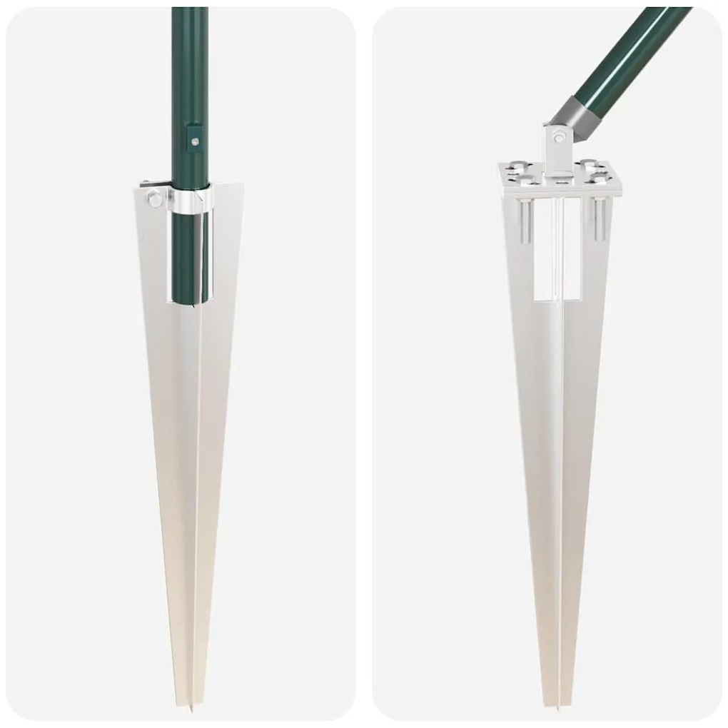 vidaXL Στύλος Περιφράξεων 26 pcs Γκρι 3,2 x 3,2 x 160 εκ