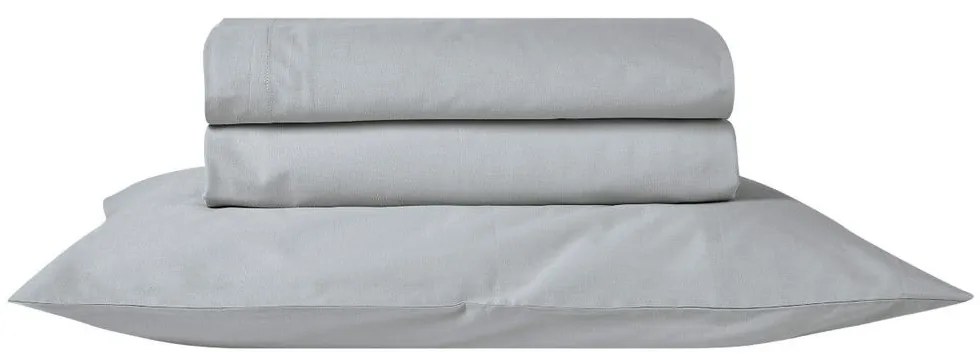Σεντόνι Essential 22 Με Λάστιχο Light Grey Kentia Μονό 90x235cm 100% Πενιέ Βαμβάκι