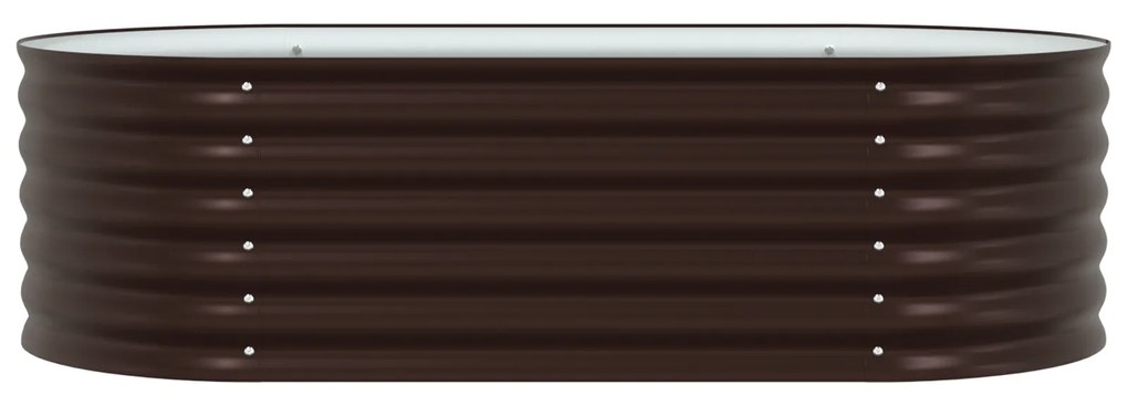 vidaXL Κήπος Ανυψωμένο Κρεβάτι Καφέ 160x80x44 εκ Γαλβανισμένο Ατσάλι