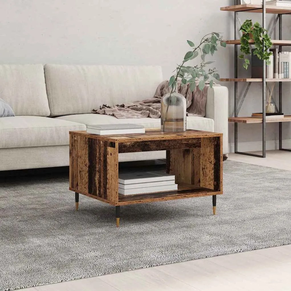 vidaXL Τραπεζάκι σαλονιού Παλαιό ξύλο 60 x 50 x 40 εκ