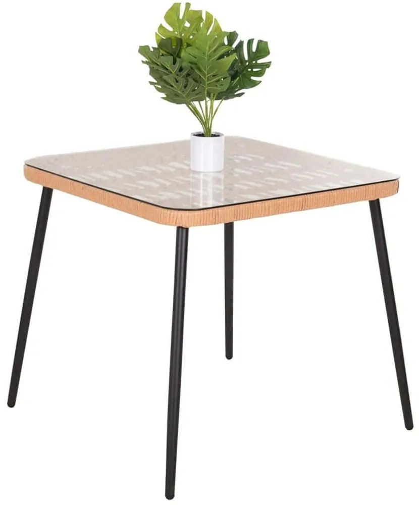 Τραπέζι Κήπου Allegra HM5536.11 79,5x79,5x72,5cm Natural
